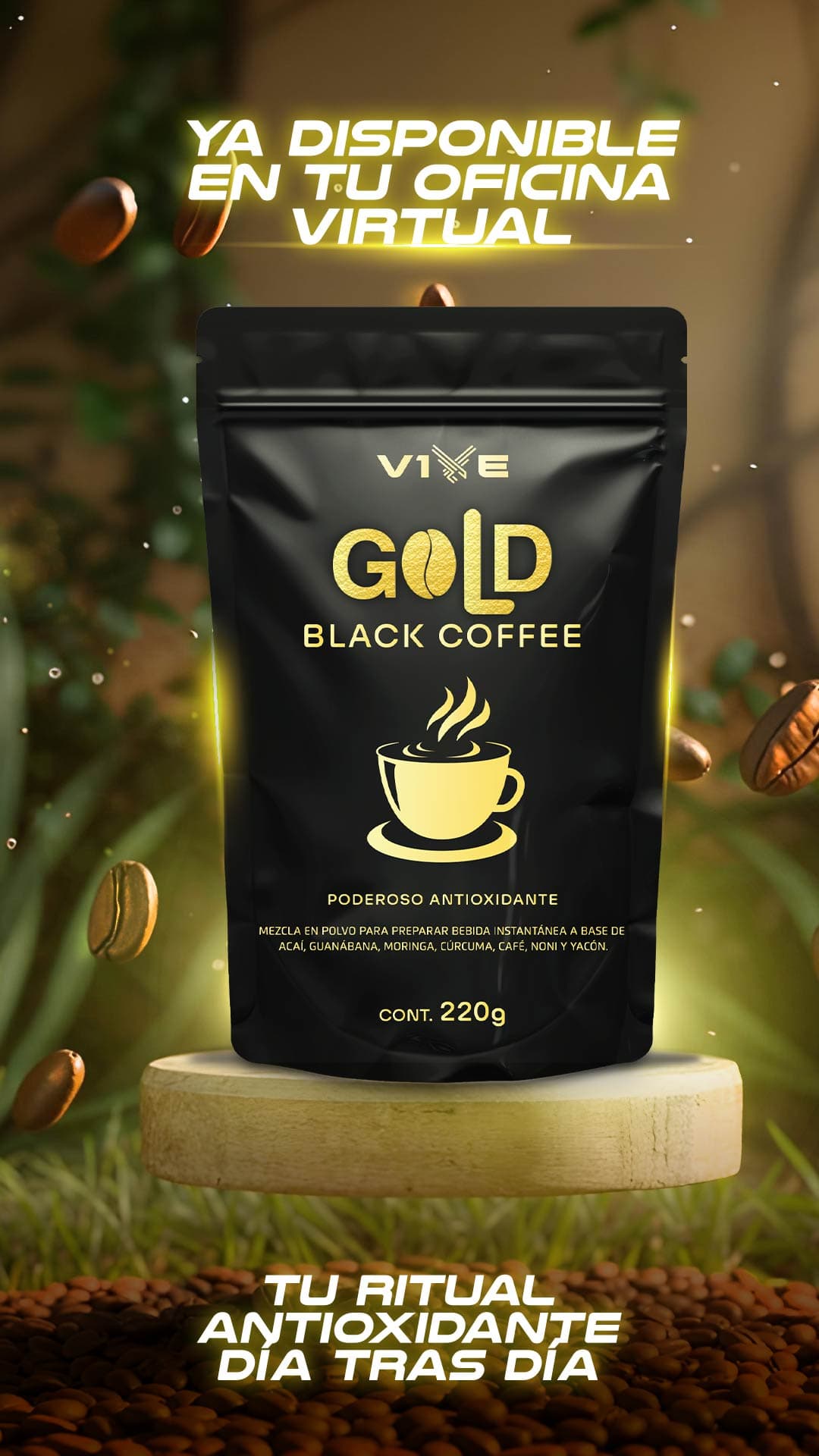 Gold Black Coffee